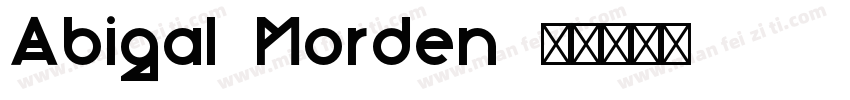 Abigal Morden字体转换